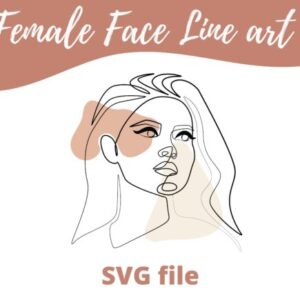 Minimalist Woman Portrait SVG