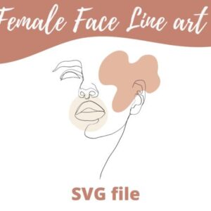 Minimalist Woman Face SVG